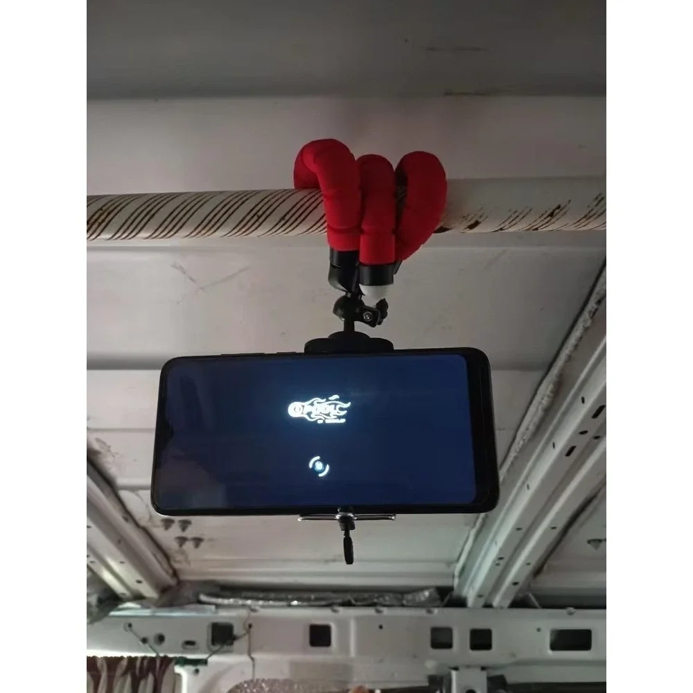 New Mini Flexible Tripod Red Foam Legs Smartphone Mount Adapter Octopus Content